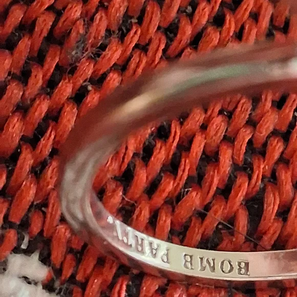 Stunning Silver Ring with Aquamarine Semi Precious Gemstone. Sz8 - Picture 2 of 8